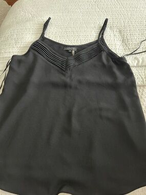 1. STATE Black Pintuck V-Neck Camisole